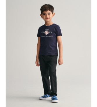 Gant T-shirt da bambino con scudo d'archivio blu scuro