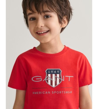 Gant Archiv Schild T-shirt rot