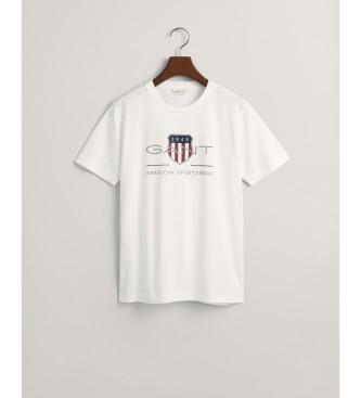 Gant Camiseta Archive Shield blanco