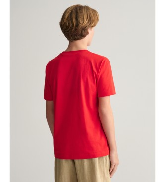 Gant Camiseta Archive Shield rojo