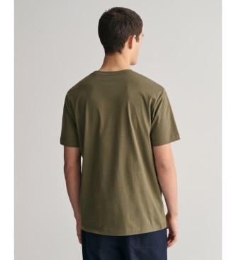 Gant Camiseta bordada Archive Shield verde