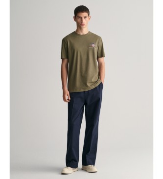 Gant Archive Shield broderet T-shirt grn