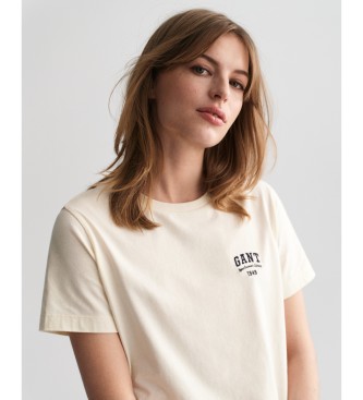 Gant T-shirt mit kleinen Abmessungen Design wei