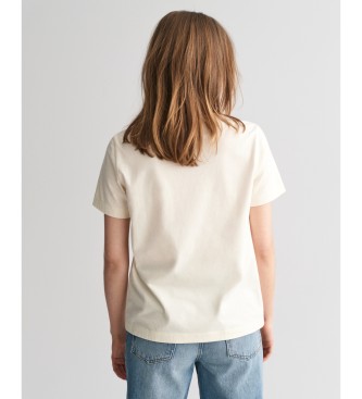 Gant T-shirt con piccolo disegno bianco