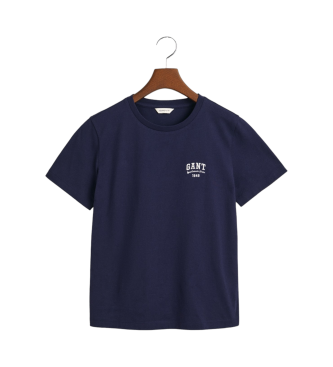 Gant T-Shirt mit kleinem Marinemuster