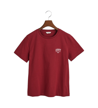 Gant T-shirt avec petit motif marron