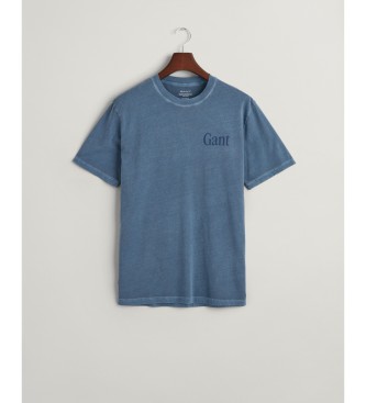 Gant Sunfaded T-shirt med grafiskt tryck bl