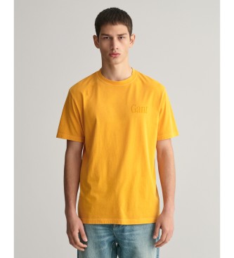Gant Majica z grafičnim potiskom Sunfaded yellow