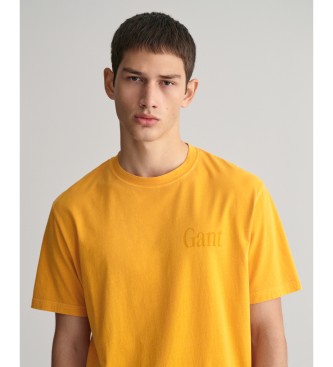 Gant T-shirt com estampado grfico Amarelo Sunfaded