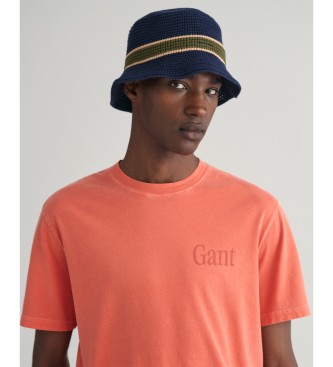 Gant Sunfaded majica z grafičnim potiskom oranžna