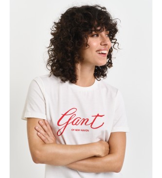 Gant T-Shirt mit weier Aufschrift