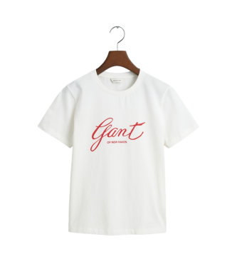 Gant T-Shirt mit weier Aufschrift