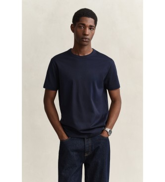 Gant T-shirt in cotone pima blu navy