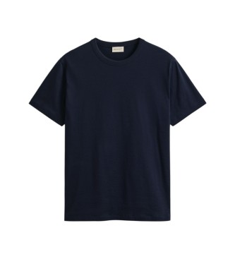 Gant T-shirt in cotone pima blu navy
