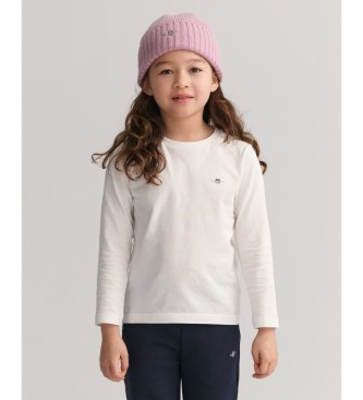 Gant Kinder T-Shirt mit langen rmeln wei