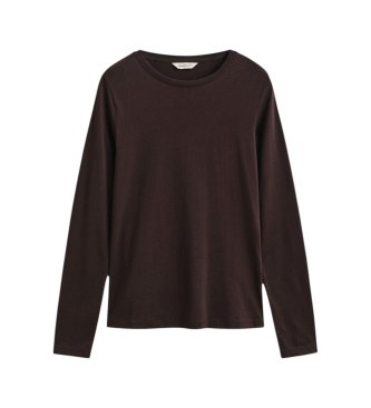 Gant Brun långärmad t-shirt