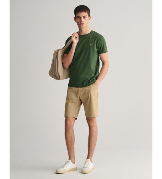 Gant T-shirt en piqu vert