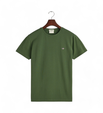 Gant T-shirt en piqu vert