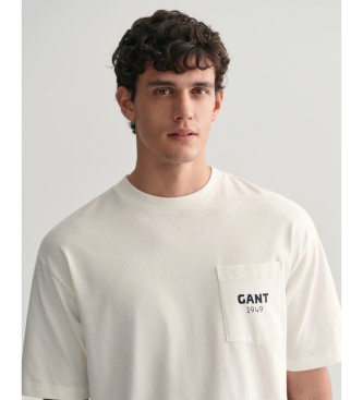 Gant T-shirt bianca di design GANT 1949