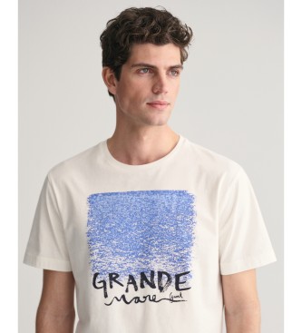 Gant Camiseta estampada blanco