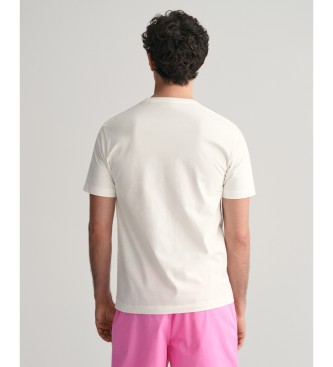 Gant T-shirt stampata bianca