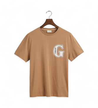 Gant T-shirt grafica marrone G