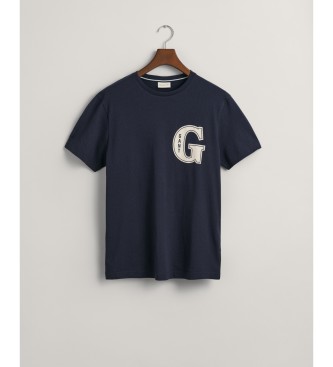 Gant T-shirt con grafica G blu scuro