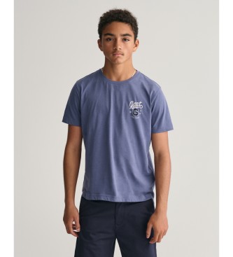 Gant Grafik-T-Shirt blau