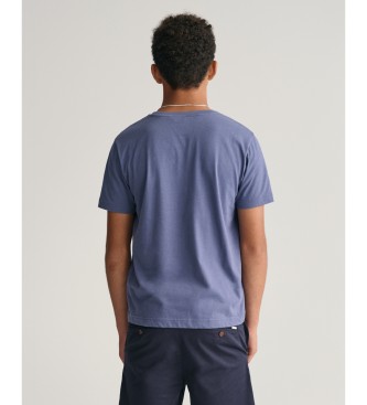 Gant Grafik-T-Shirt blau