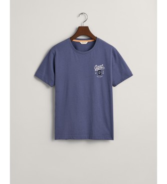 Gant Koszulka z grafiką w kolorze niebieskim