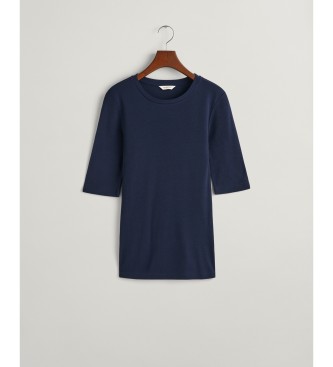Gant T-shirt azul-marinho leve