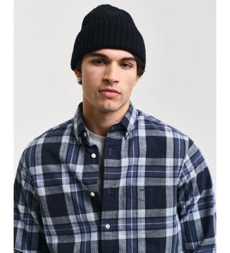 Gant Majica Regular Fit Plaid Plaid Marbled Navy