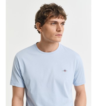 Gant T-shirt blu a vestibilità regolare con scudo