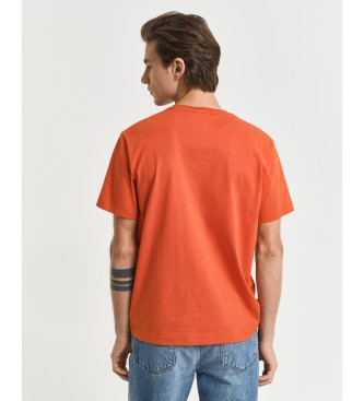 Gant T-shirt Regular Fit Shield orange