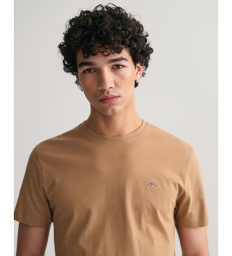 Gant T-shirt med brunt skjold
