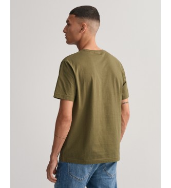 Gant Schild T-shirt groen