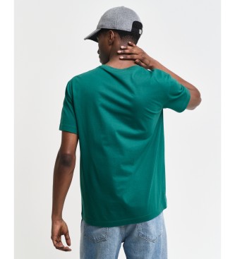 Gant Schild T-shirt groen