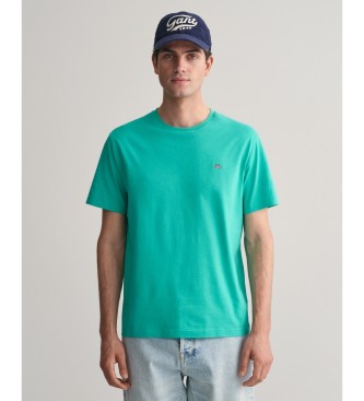 Gant T-shirt bouclier turquoise