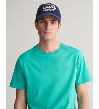 Gant T-shirt bouclier turquoise