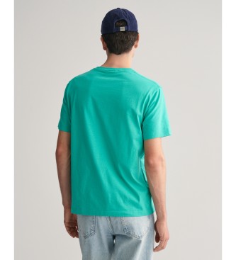 Gant Shield T-shirt turquoise