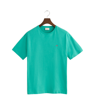 Gant T-shirt bouclier turquoise