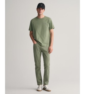 Gant T-shirt escudo verde