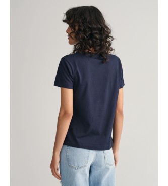 Gant T-shirt Shield azul-marinho