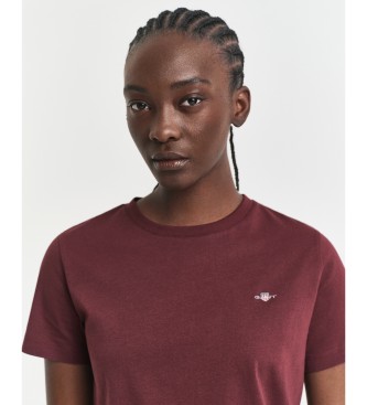 Gant Shield t-shirt bordeaux
