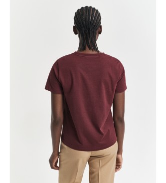 Gant Shield t-shirt bordeaux