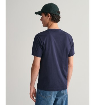 Gant T-shirt grafica piccola blu scuro