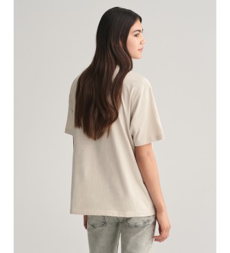 Gant Camiseta Teens Script Graphic beige