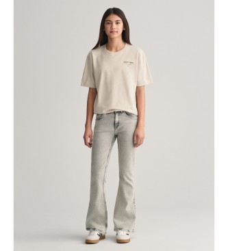 Gant Grafična majica Script Teens beige