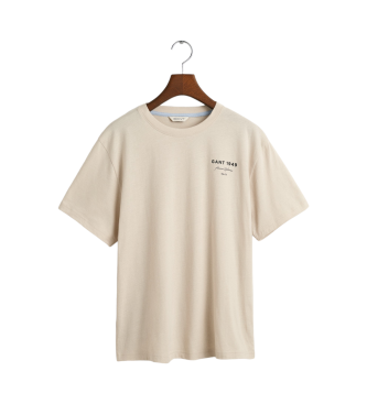 Gant Camiseta Teens Script Graphic beige