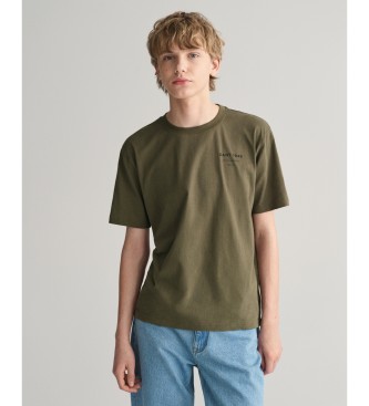 Gant Teens Script Graphic T-shirt green